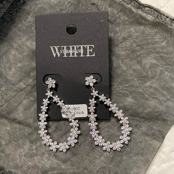 Vera Wang Jewelry - WHIT Cubic Zirconia Teardrop Earrings